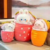 2 in 1 Bunny Pig Plush Toy (30 cm)